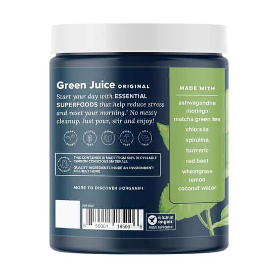 Organifi Green Juice back