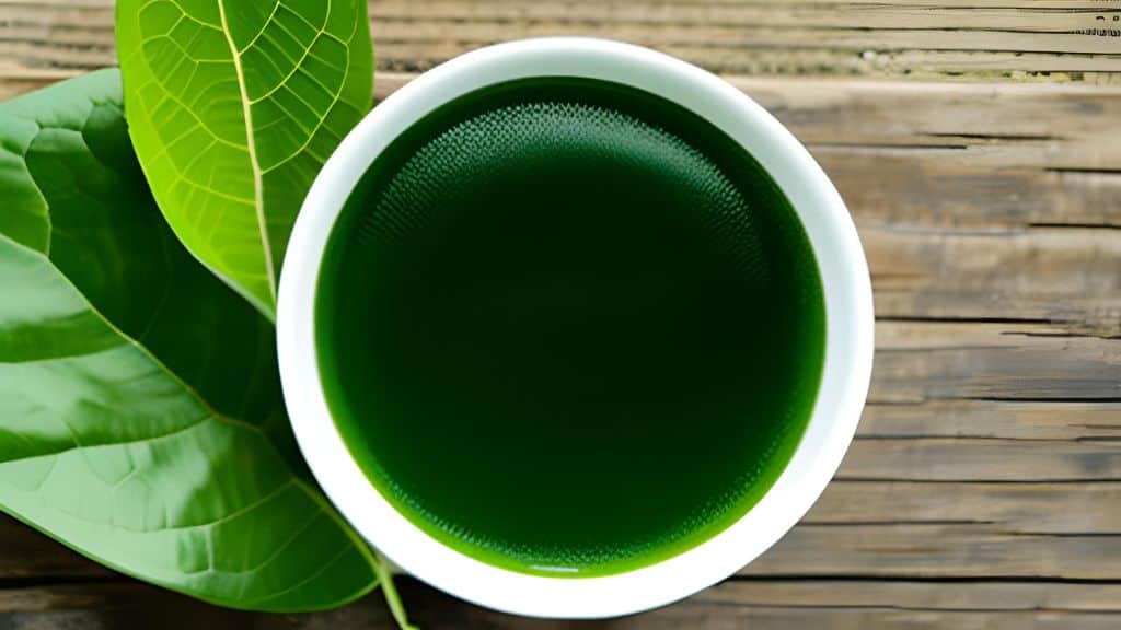 cup with green blend