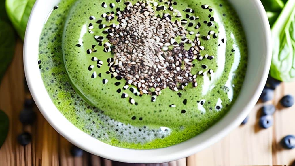 greens with chia