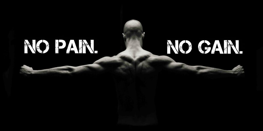 no pain no gain